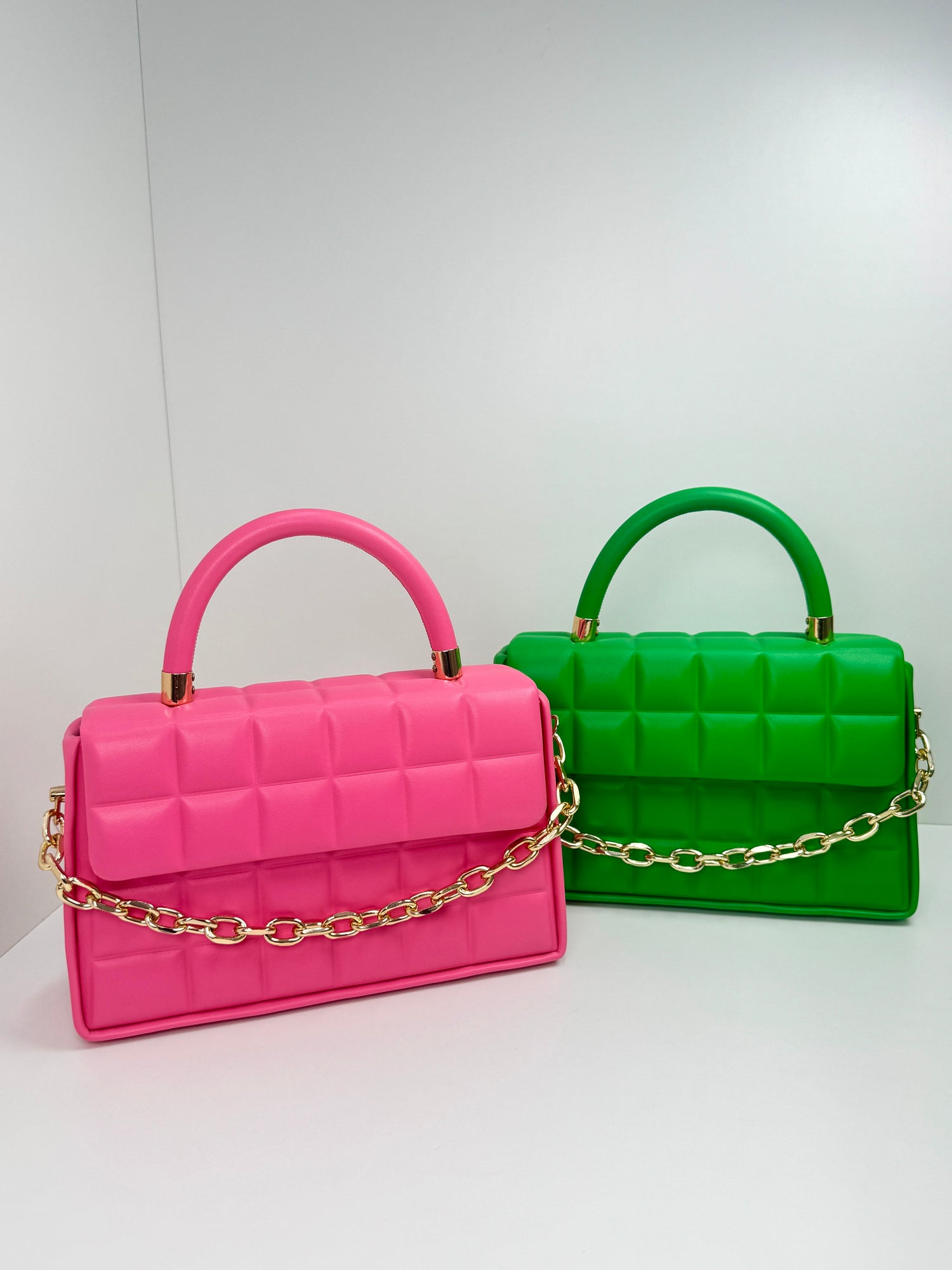 PERIDOT - Box bag trapuntata