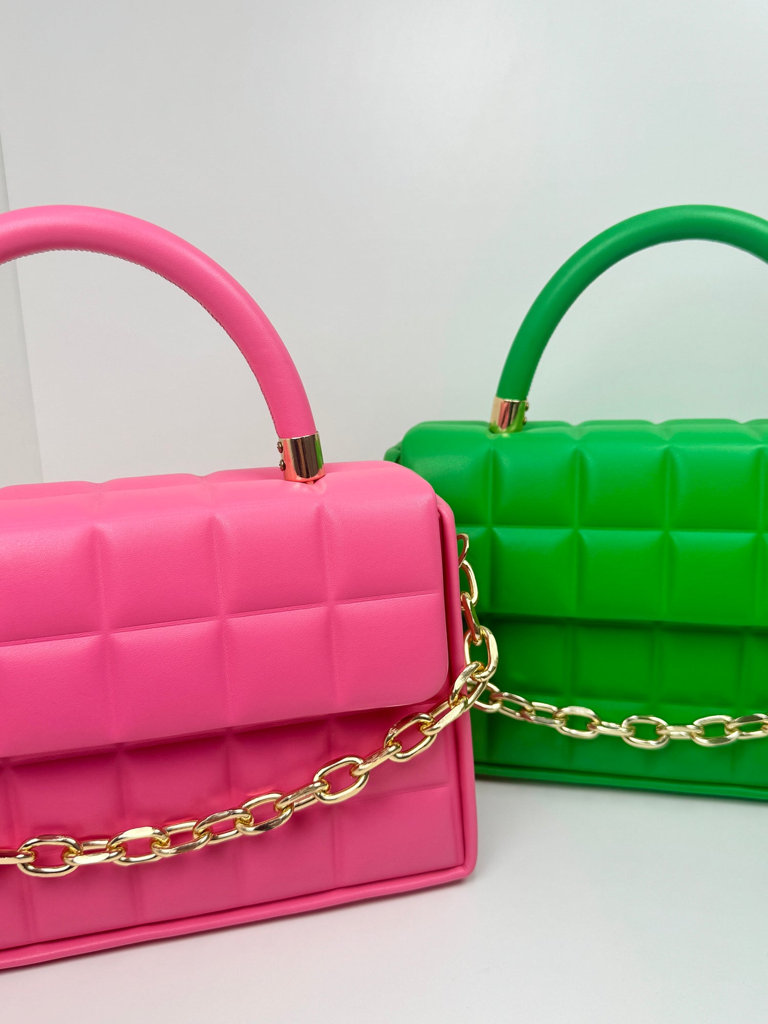 PERIDOT - Box bag trapuntata